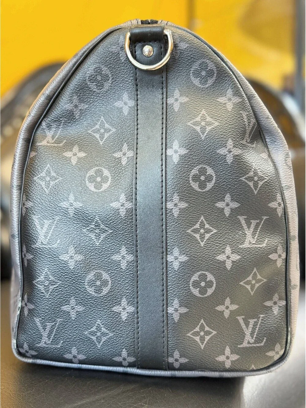Louis Vuitton Monogram Eclipse Keepall 50 Travel Bag